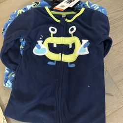 2 Set Fleece Onesie Pajamas Set - Size 2T