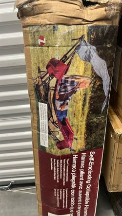 self Enclosing Collapsible Hammock With Canopy
