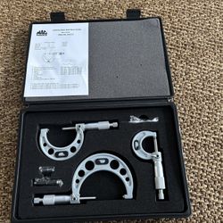 Mac 0-3” Range Micrometer Set
