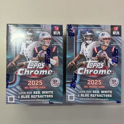 Topps 2025 Chrome Football Value Box