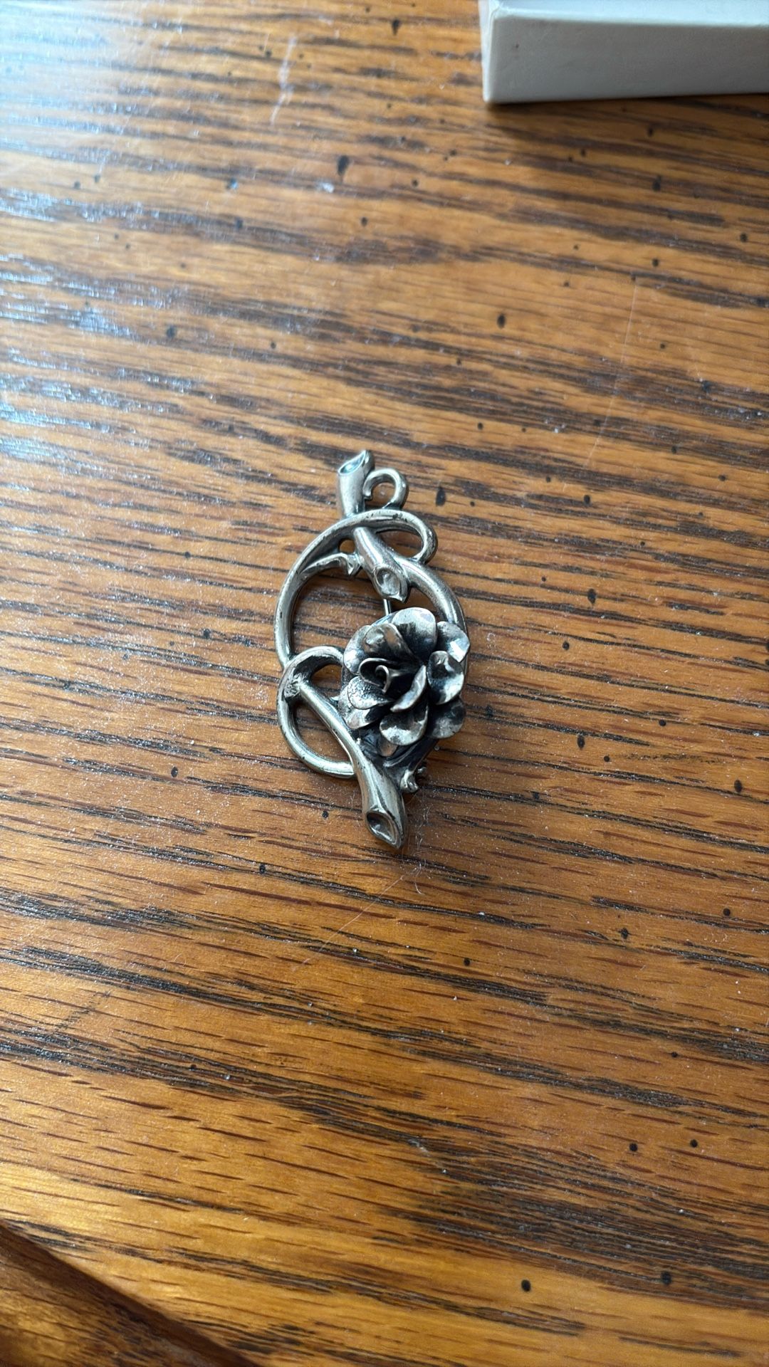 Vantage Brooch All Silver Hand Made