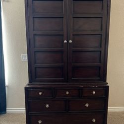 Dark Wood Armoire 