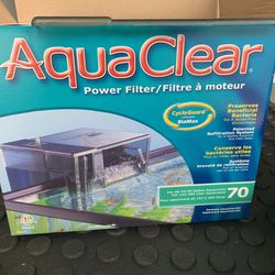 AquaClear 70 Gal Filter + Extra Foam + Carbon