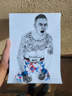 UFC Max Halloway drawing