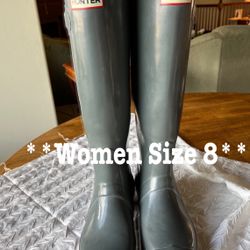 Womens hunter Boots **Gray**