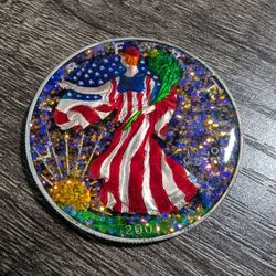 2001 Silver eagle Colorized 