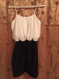 White and Black Dress
