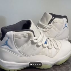Jordan 11 White And Blue Size 10 Like New !