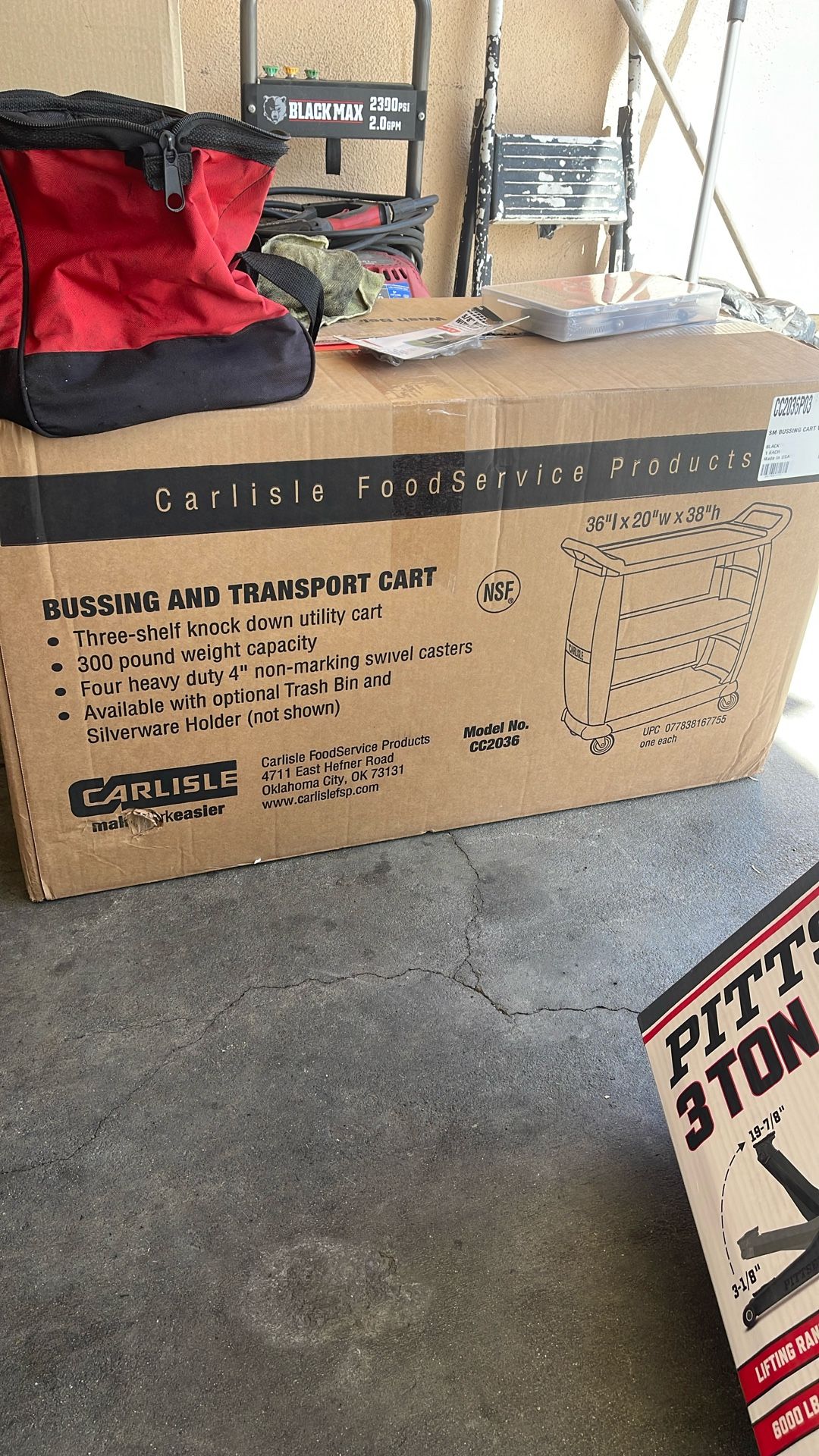 Bussing And Transport. Cart