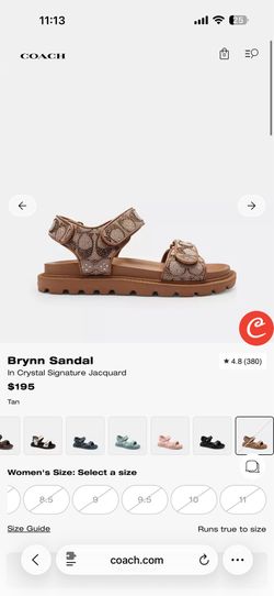 Coach sandals