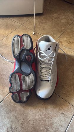 Red and white 13s Size 12