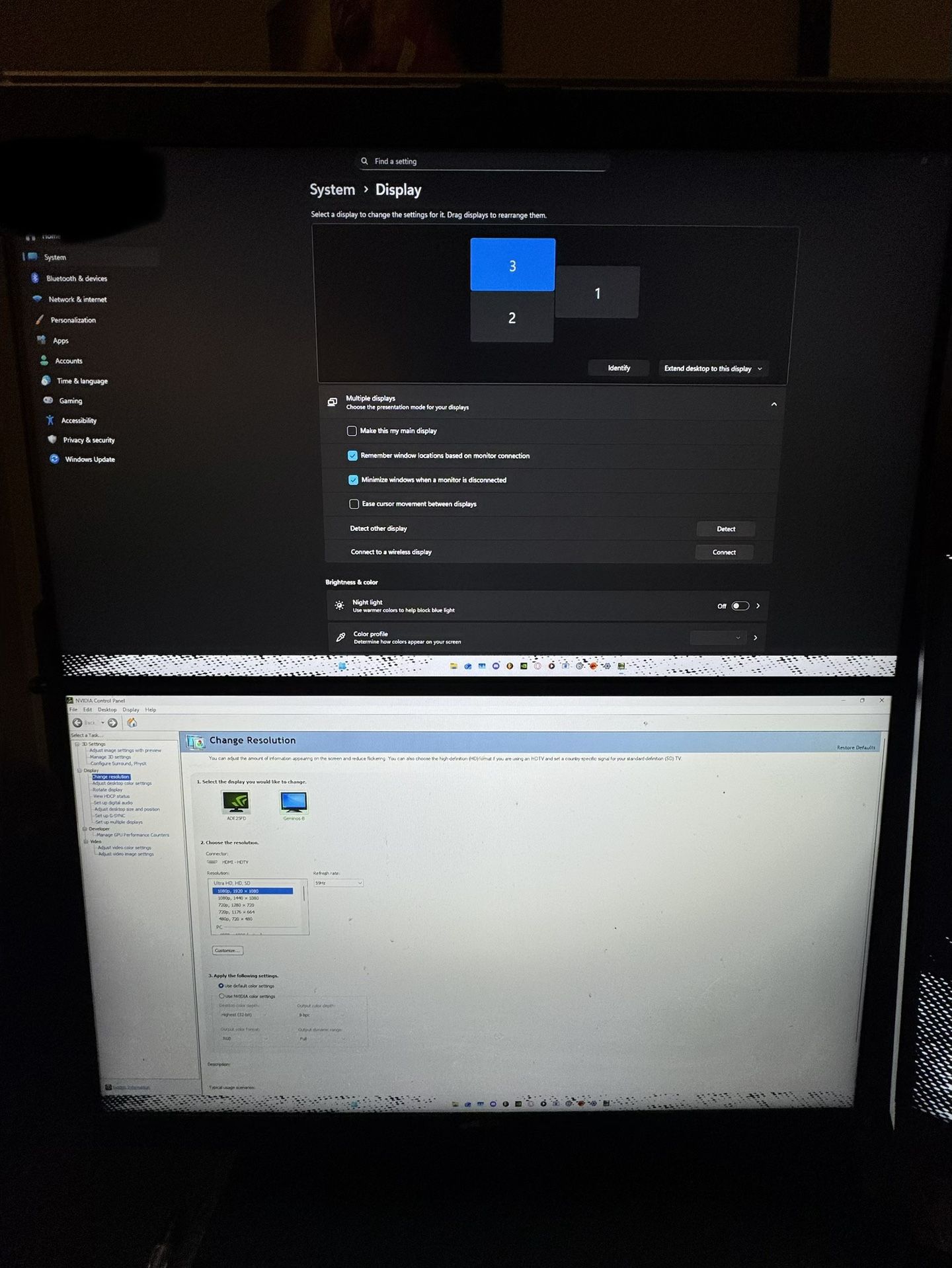 Mobile Pixels Geminos (2 x 24 inch) IPS Dual Stacked Computer Monitors with 65W USB-C Charging, 1080P Webcam&Speakers, All-Inclusive Workstation PC Mo