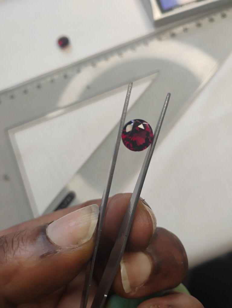 10.55ct VVS Quality Red Garnet: Loose Stones Round: 2pcs: Birthstone Earrings: #8