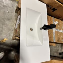 Bathroom Undermount Ceramic Sink