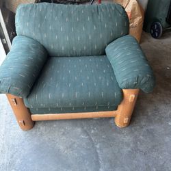 Green Chair/Love Seat