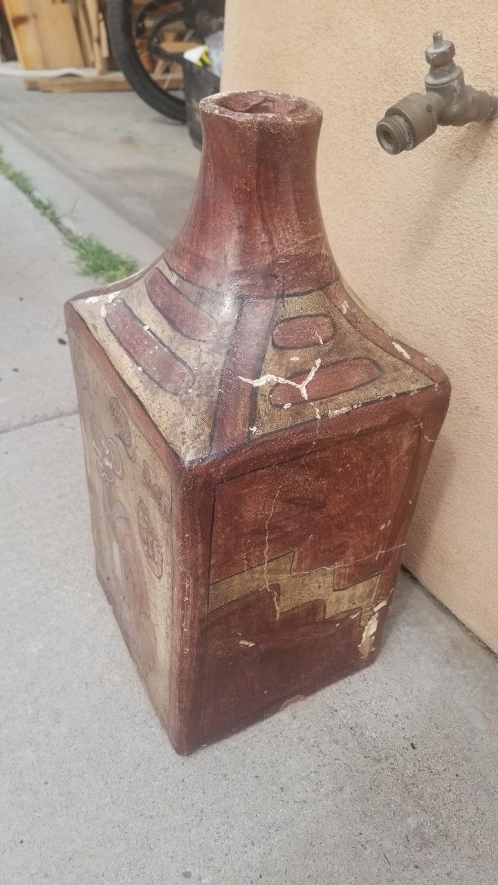 Terra Cotta Clay Vaz Urn Bottle Vase Jug Vessel