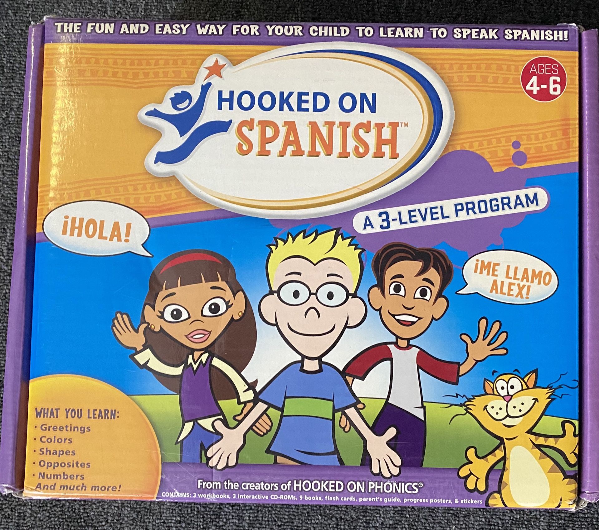 Hooked on Spanish (Ages 4-6)