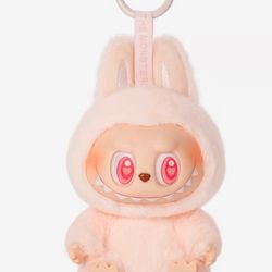 Original Dada Labubu Plushie With Heart Eyes Color Pink 