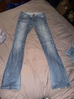 GUESS jeans low rise wide leg size 26 vintage y2k distressed