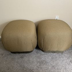 Vintage Soufflé Ottomans 