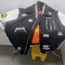 Nice Black and White varsity jacket 
