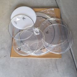 Full Set Of New Romo Drumheads