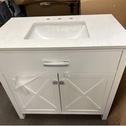 36" Bathroom Cabinet And Top