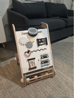 Wooden baby walker