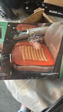 Car Seat Covers, Bottom Car Seat Cover Cloth,Front Seat Only Universal Car Seat Cushion Buckwheat Hulls Car Seat Pads Mat for Auto Driver Ventilated B