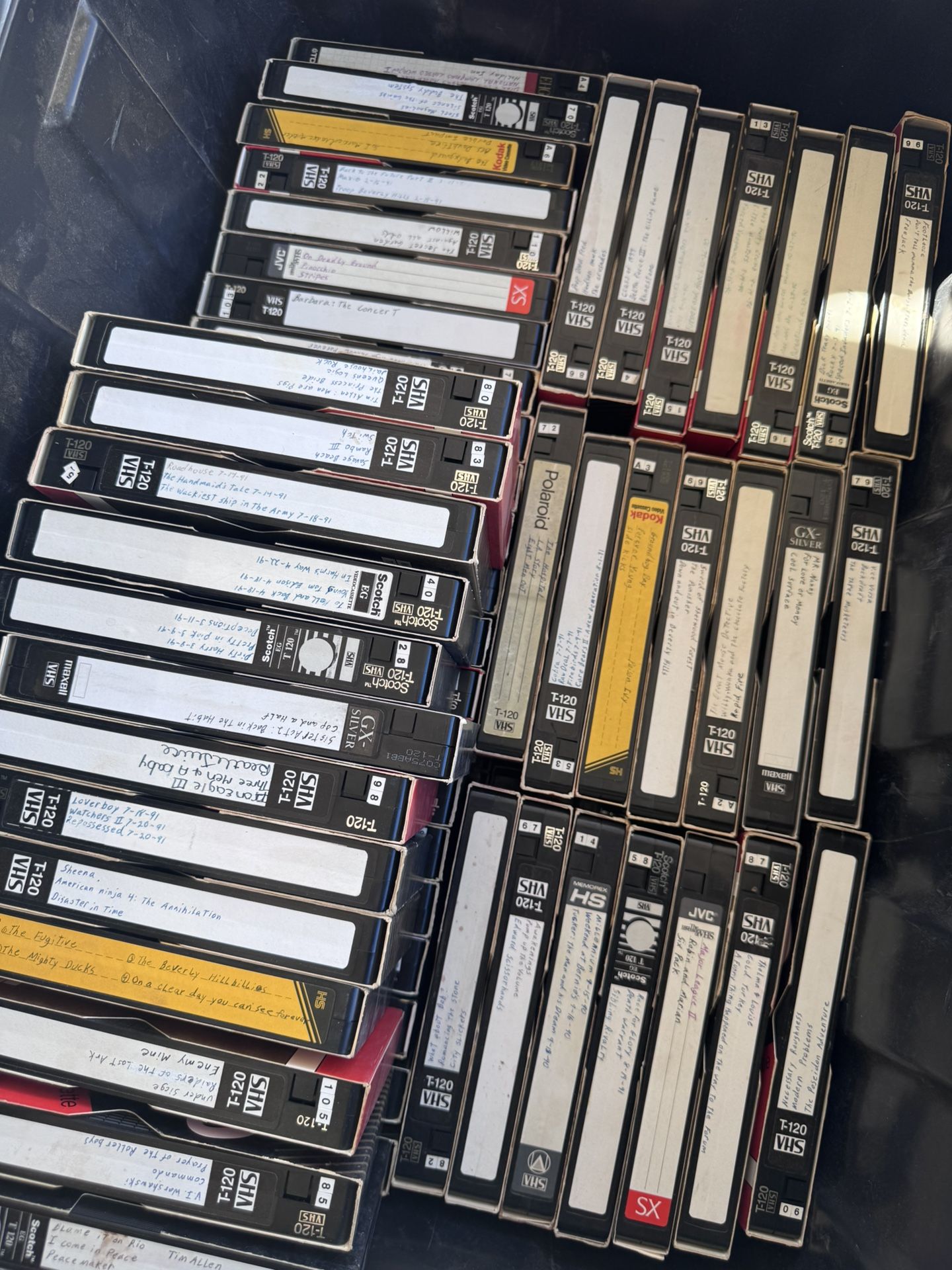 90 Plus Pre Recorded Vhs Tapes