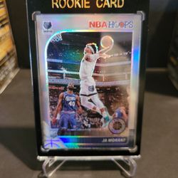2019-20 NBA Hoops Premium # 259 Ja Morant RC Silver Prizm Holo