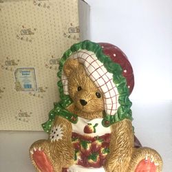 New 1995 CHERISHED TEDDIES Cookie Jar 161306 Enesco In Original Box