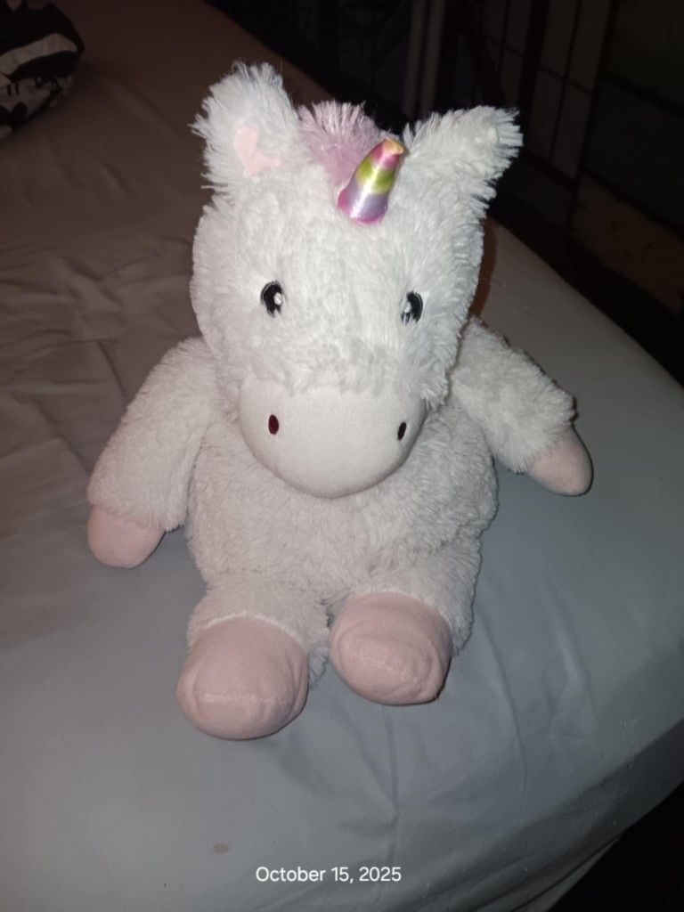 The Warmies Unicorn Heating Plushie