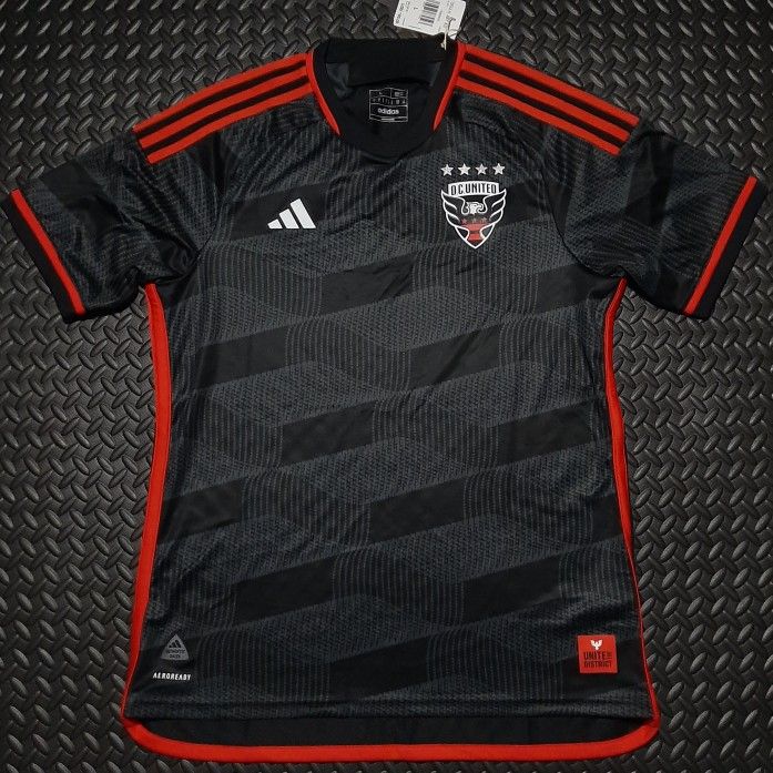 Adidas DC United 2024-25 Home Jersey Black HZ6230 Men’s Size Large