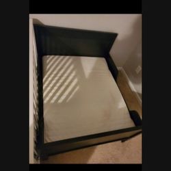 Black Convertible Bed +Convertible Mattress 