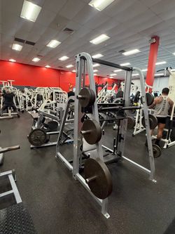 Matrix/Magnum commercial plate-loaded vertical leg press.