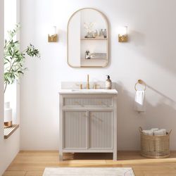 allen + roth Sandbanks Single Sink Bathroom Vanity