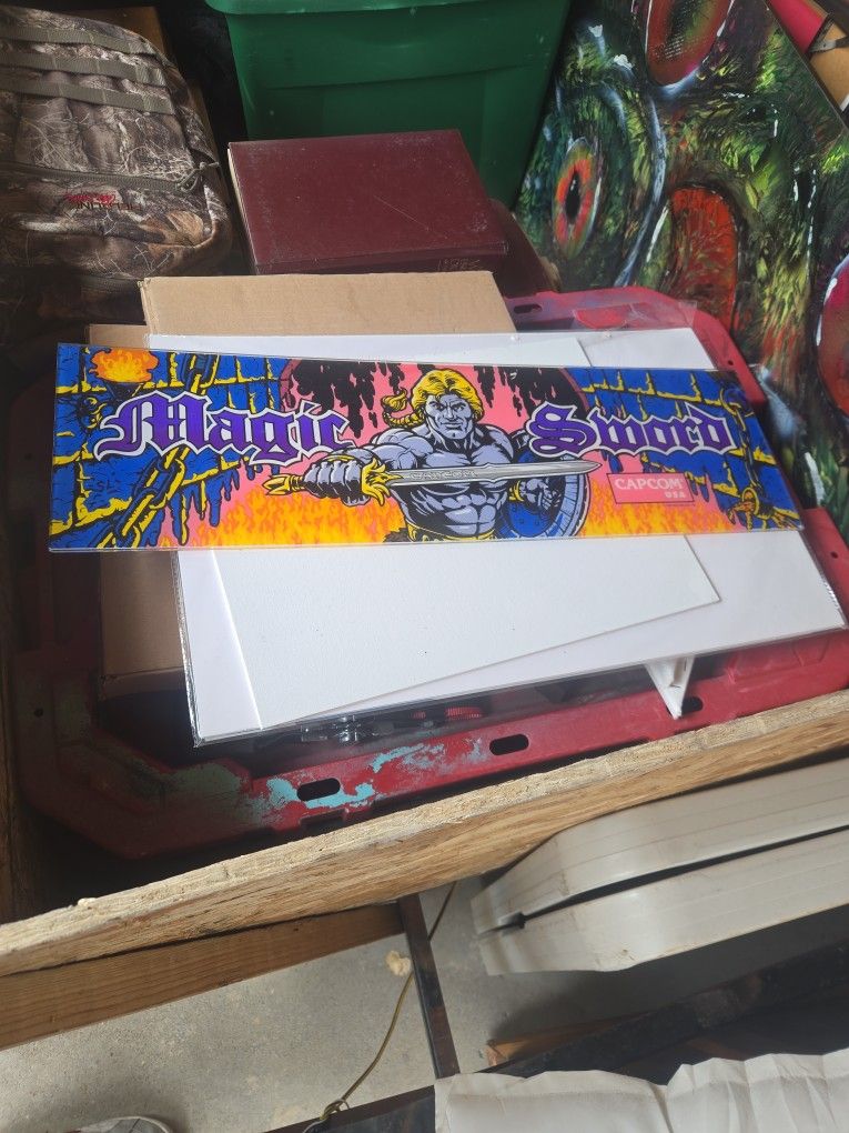 Arcade Logo For Magic Sword By Capcom