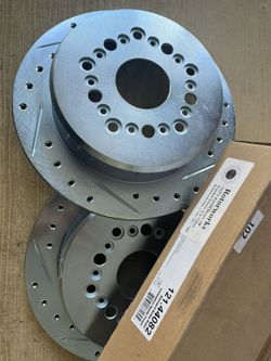 Lexus SC300 92-98 Rear Drill Slot Rotors Ceramic Pads
