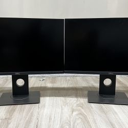 24” Dell Monitors SWIVEL (SET Of 2) (Read Full Description) 