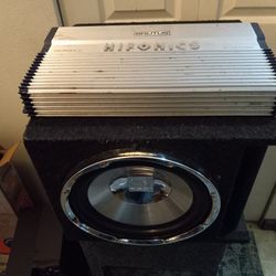 12" Car Stereo Subwoofer And Amp 
