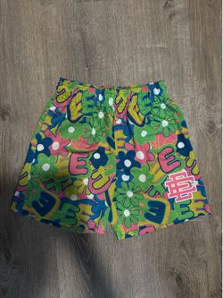 AUTHENTIC Eric Emanuel Floral Basketball Shorts Size Small New