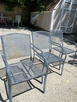 3 patio chairs