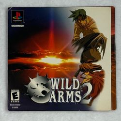 Wild Arms 2 PlayStation Demo Disc SCUS-94592 PS1 Promo Fold Out Sleeve Insert