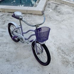 Huffy Girl’s Beach Cruiser, 20-inch, Lavender