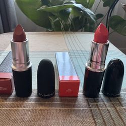 Mac Powder Kiss Lipstick & Lustreglass Lipstick