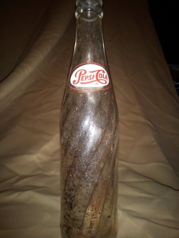 RARE VINTAGE PEPSI COLA GLASS BOTTLE