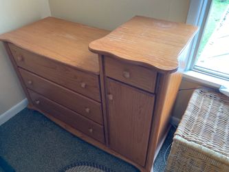 Oak baby dresser
