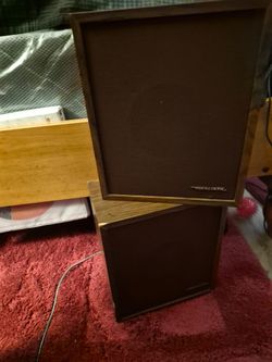 vintage  speakers  called realistic