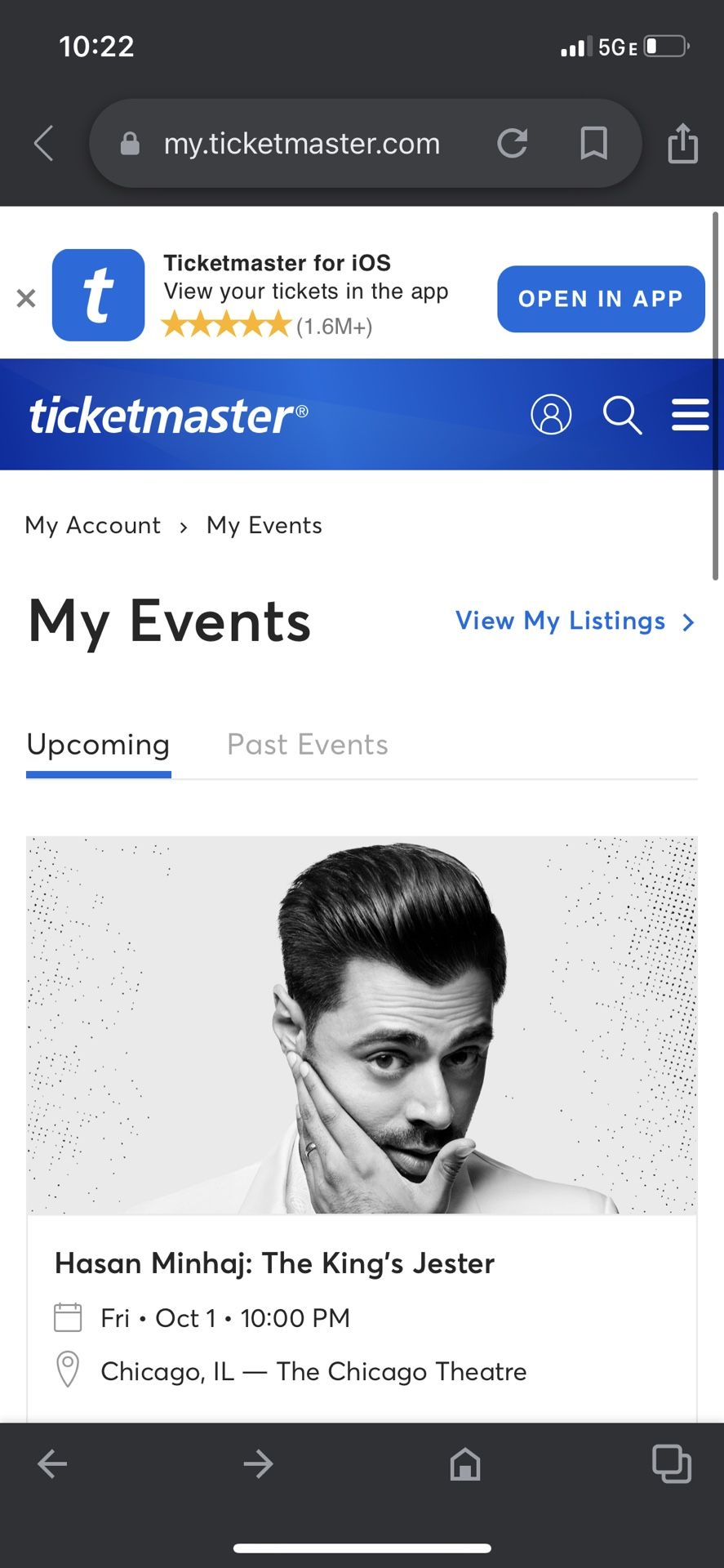 Hasan Minaj 10/1/21 10pm Pit Front Row 2 Seats Aisle!!!
